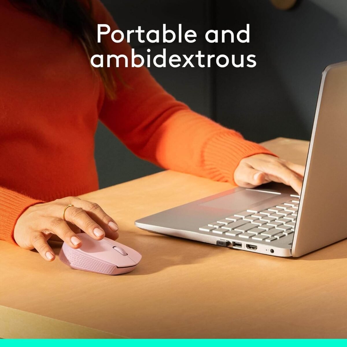 Logitech M171 Wireless Mouse – 2.4GHz USB Mini Receiver, 12-Month Battery, Optical Tracking, Pink - Image 6