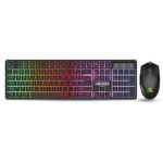 Ant Esports KM1650 Gaming Keyboard & Mouse Combo – Backlit Rainbow LED Keyboard & 3200 DPI Mouse (Black)