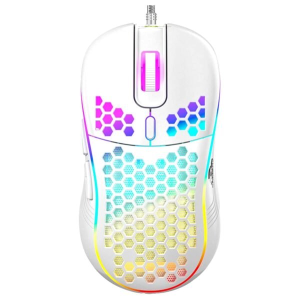 TAG Gamerz Fusion RGB Gaming Mouse White – 4800 DPI, 6 Buttons