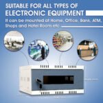 CCTV DVR Rack Wall Mount Metal Cabinet Box with Glass Door - Image 5