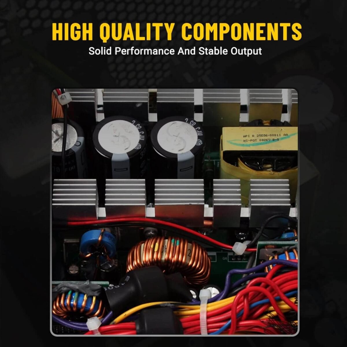 Ant Esports VS600L 600W Gaming Power Supply - Non-Modular, Silent 120mm Fan, PCIe Support - Image 6