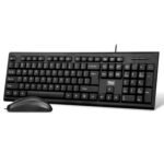 TAG Gamerz KBM100 USB Wired Keyboard and Mouse Combo for PC, Laptop & Mac – Silent Keys, Optical Mouse, Plug & Play