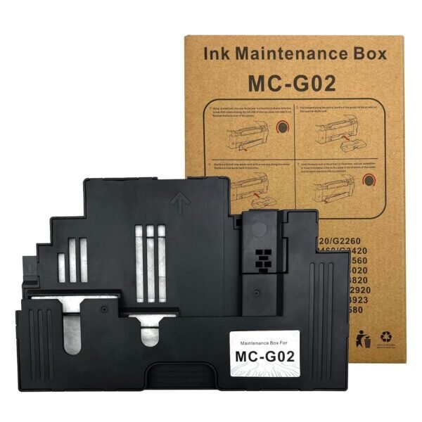 Canon MC-G02 Maintenance Box Cartridge - Compatible with Canon GM2070/G5070/G6070/G1020/2020/2060/3020/G3060/G560/G570 Printers (Pack of 1)