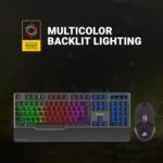 Ant Esports KM540 Gaming Backlit Keyboard & Mouse Combo, LED Wired, Ergonomic with Wrist Rest, Black - Image 5