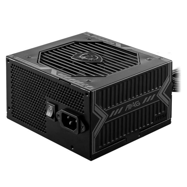MSI MAG A650BN 650W Power Supply, 80 Plus Bronze Certified, 12V Single-Rail, DC-to-DC Circuit, 120mm Fan, Active PFC, Gaming PC PSU, 5-Year Warranty