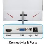 ZEBRONICS AC32FHD 32 Inch Curved LED Monitor FHD 75Hz with HDMI VGA - Image 6