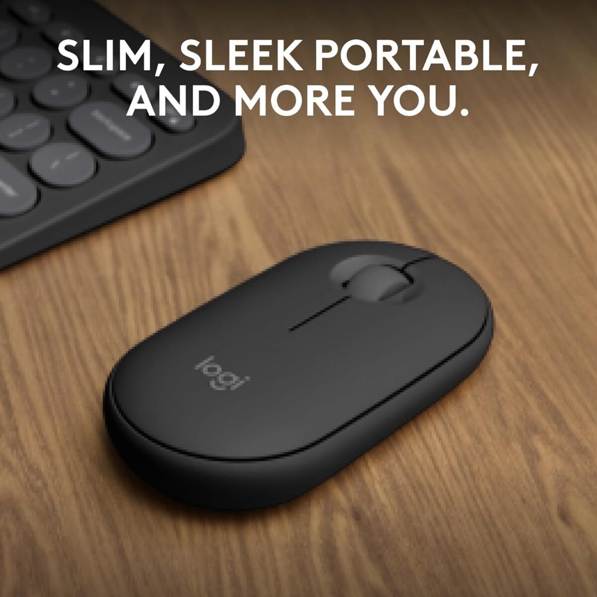 Logitech Pebble Mouse 2 M350s - Slim Bluetooth Wireless Mouse, Tonal Graphite - Image 9