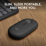 Logitech Pebble Mouse 2 M350s - Slim Bluetooth Wireless Mouse, Tonal Graphite - Image 9