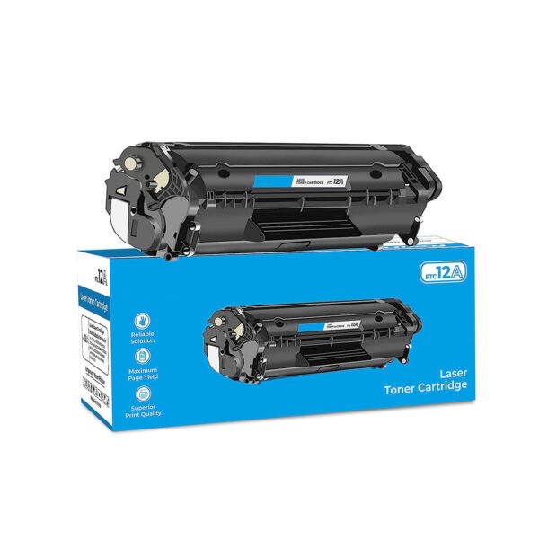 12A Black Laser Printer Cartridge - Compatible with HP