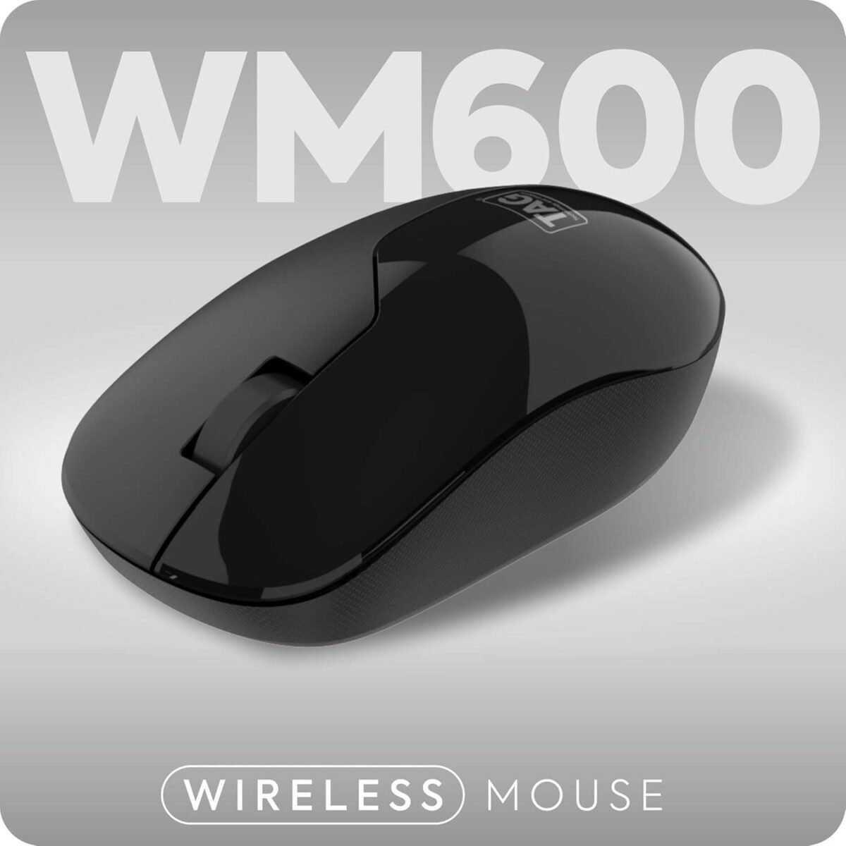 TAG WM600 Wireless Mouse 1200 DPI 2.4GHz USB Nano Receiver (Black) - Image 3