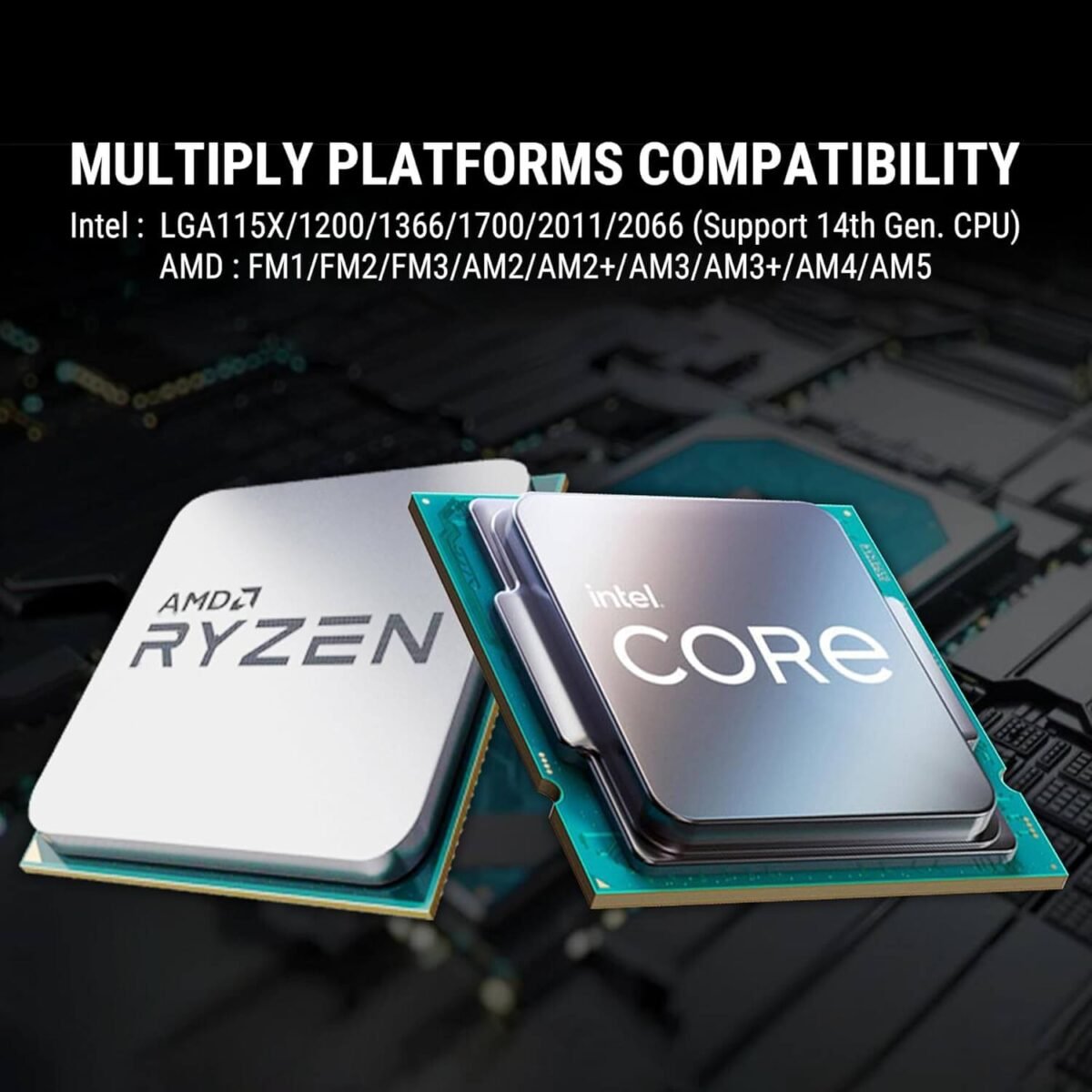 Ant Esports ICE Chroma 240 ARGB Liquid Cooler with CPU Temperature Display, 240mm AIO, Intel & AMD Socket Support - Image 8