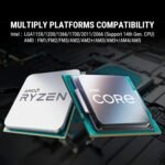 Ant Esports ICE Chroma 240 ARGB Liquid Cooler with CPU Temperature Display, 240mm AIO, Intel & AMD Socket Support - Image 8