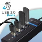 Zebronics 300HB 4 Port USB 3.0 Hub High Speed Data Transfer Plug & Play - Image 4