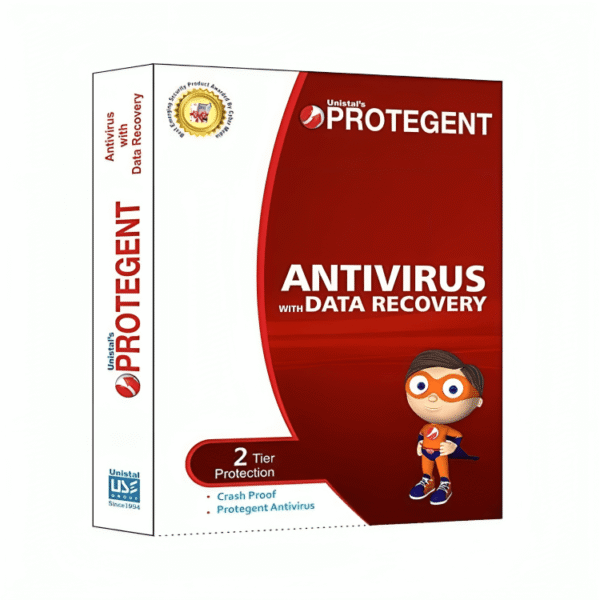 Protegent Antivirus Latest Version - 1 User, 1 Year | Proactive Data Recovery, Crash Proof | Email Delivery in 2 Hours