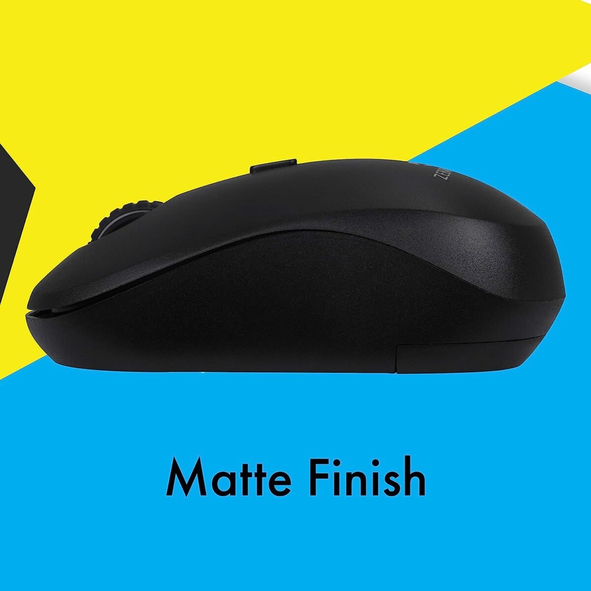 ZEBRONICS Zeb-Bold 2.4GHz Wireless Optical Mouse with High Precision - USB - Image 7