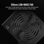 CORSAIR CX650 80 Plus Bronze ATX Power Supply - Low-Noise Fan, Compact, Black Sleeved Cables - Image 5