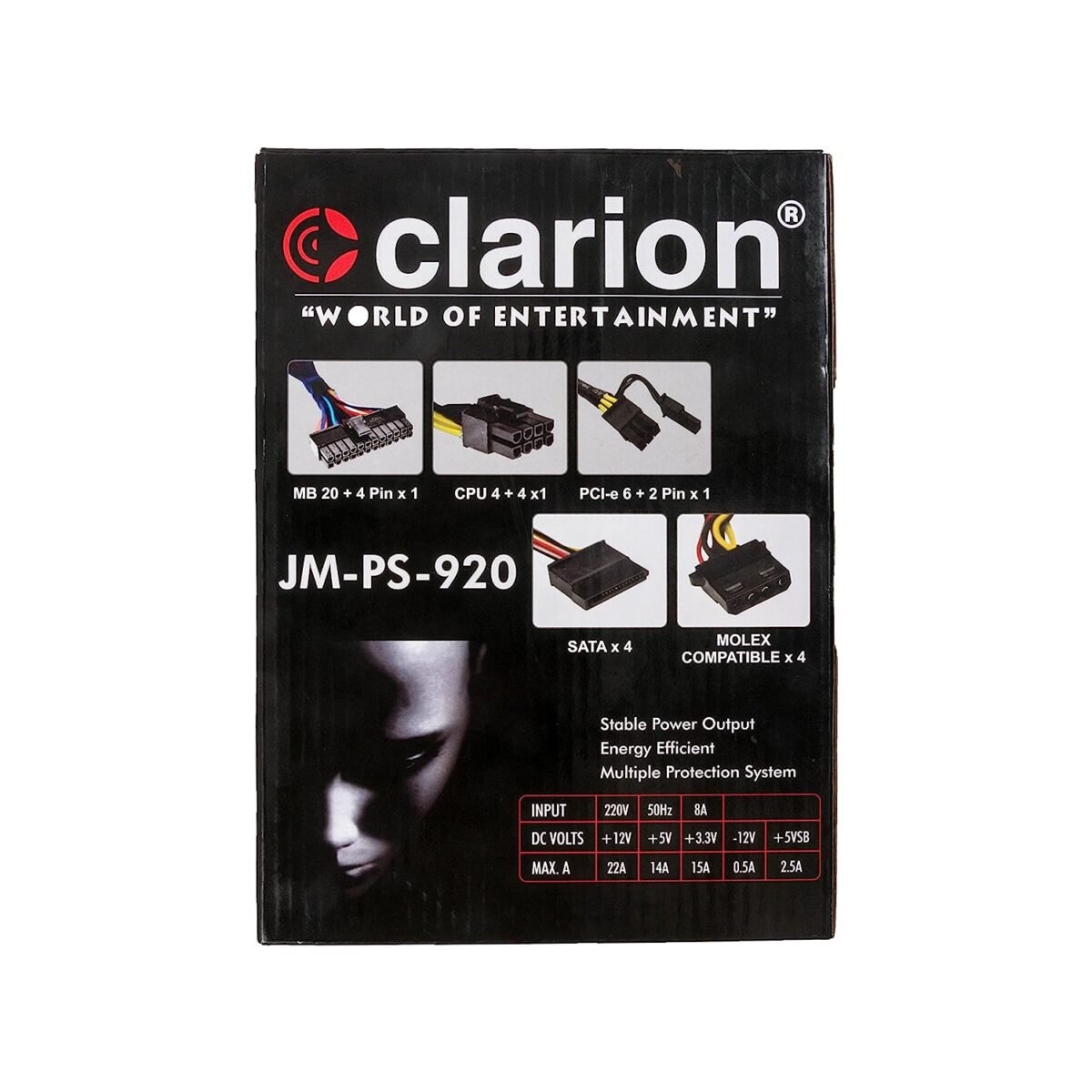 Clarion 800W SMPS Power Supply PSU JM-PS-920 - Image 2