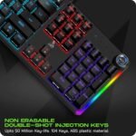 Gamerz Warrior 2.0 USB Mechanical Gaming Keyboard – 26 Anti-Ghosting Keys, 17 RGB Effects, Multi-Functional Knob, 50M Life Keystrokes - Image 3