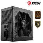 MSI MAG A650BN 650W Power Supply, 80 Plus Bronze Certified, 12V Single-Rail, DC-to-DC Circuit, 120mm Fan, Active PFC, Gaming PC PSU, 5-Year Warranty - Image 2