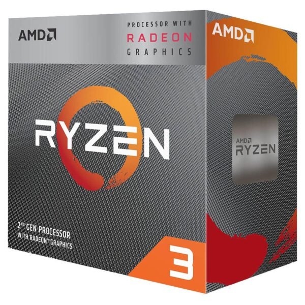 AMD Ryzen 3 3200G Desktop Processor, 4 Cores, Vega 8 Graphics, Up to 4GHz, AM4 Socket