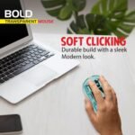 Zebion Bold Transparent Bluetooth Wireless Mouse Dual Mode RGB Blue - Image 6