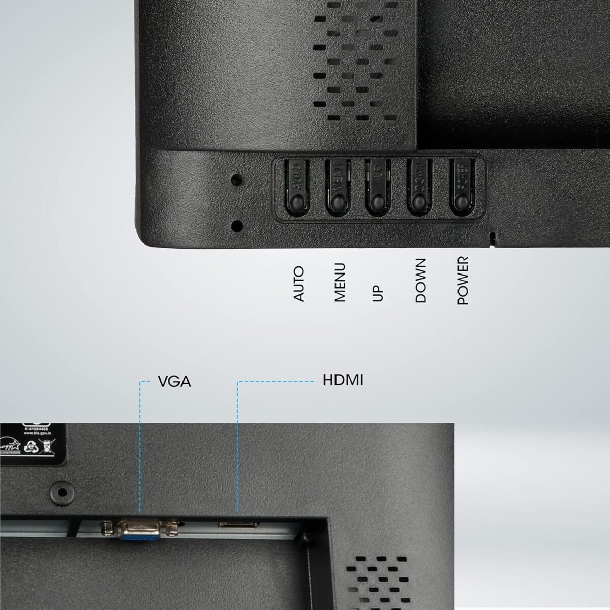 Zebronics Zebster Zeb-V19Hd 18.5 Inch LED Monitor, HD 1366x768, HDMI/VGA, Slim, Wall Mountable - Image 4