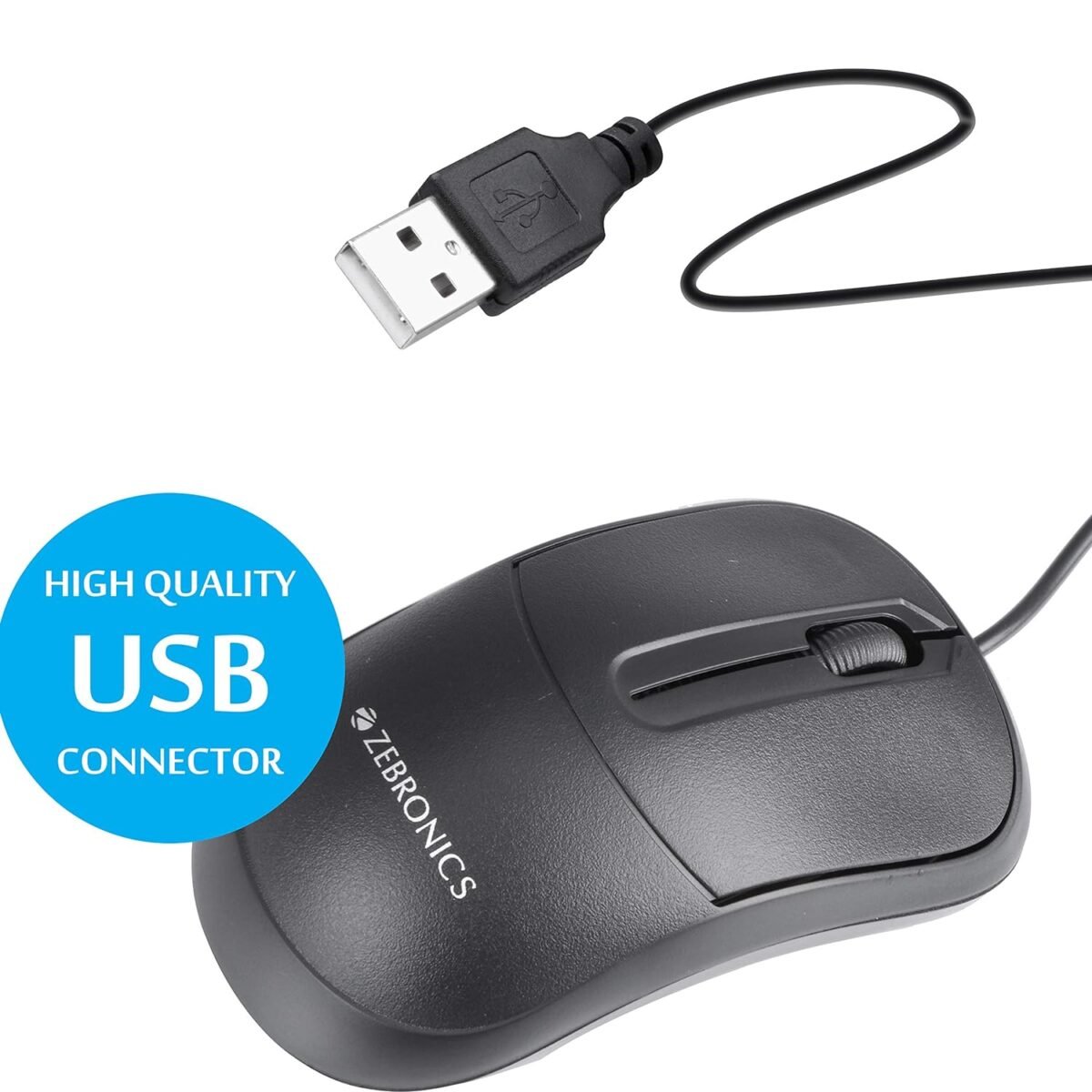 Zebronics Zeb-Comfort+ Wired USB Mouse - Image 4