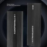 AdNet NVMe Enclosure PCIe M.2 2280 SSD Box, Type-C USB 3.1 Gen 2, 10Gbps Hard Disk Case with USB-C Cable – Black - Image 5