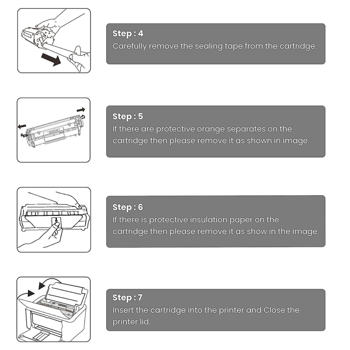 88A Laser Toner Printer Cartridge for HP Laser Jet P1007/P1008/P1106/P1108, Pro M1136/M1213nf/M1216, Pro M202dw / MFP M128/ M226, Black - Image 5