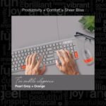 FINGERS Velvet Combo Rangeela Wired Keyboard & Mouse Set – Pearl Grey/Orange - Image 4
