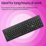 HP K160 Wired USB Keyboard, 12 Fn Keys, Plug & Play, 1-Year Warranty, Black - Image 3