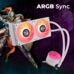 Zebronics AIO240AW 240mm AIO Liquid Cooler - ARGB Sync, LGA1700/AM5 Support, White - Image 4