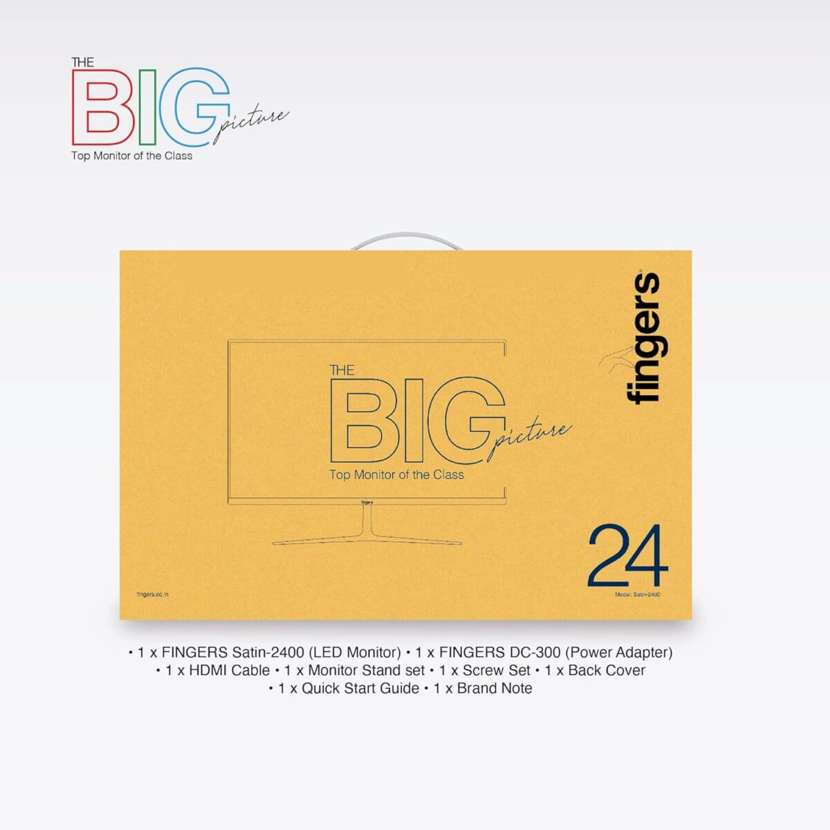 FINGERS Satin-2150 21.45" FHD 100Hz Frameless LED Monitor (Black) - Image 9