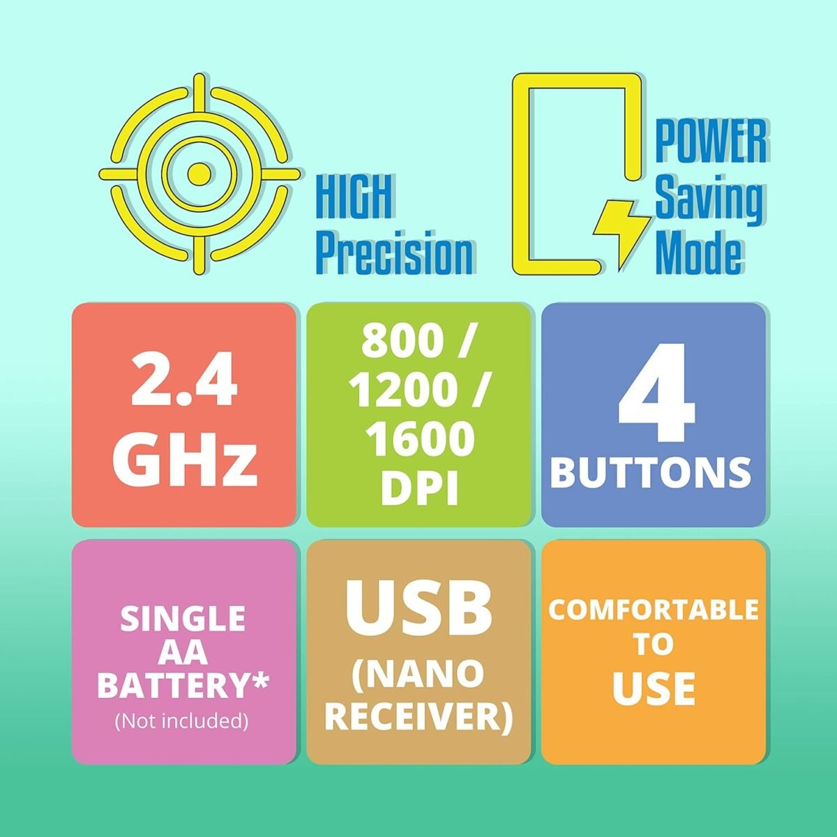 ZEBRONICS Zeb-Dash Plus 2.4GHz Wireless Mouse (1600 DPI) - Image 7
