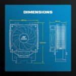 Ant Esports ICE-C200 CPU Cooler with Rainbow LED Fan - Intel LGA115X/LGA1200/LGA1700 & AMD AM4/FM2 - Image 6