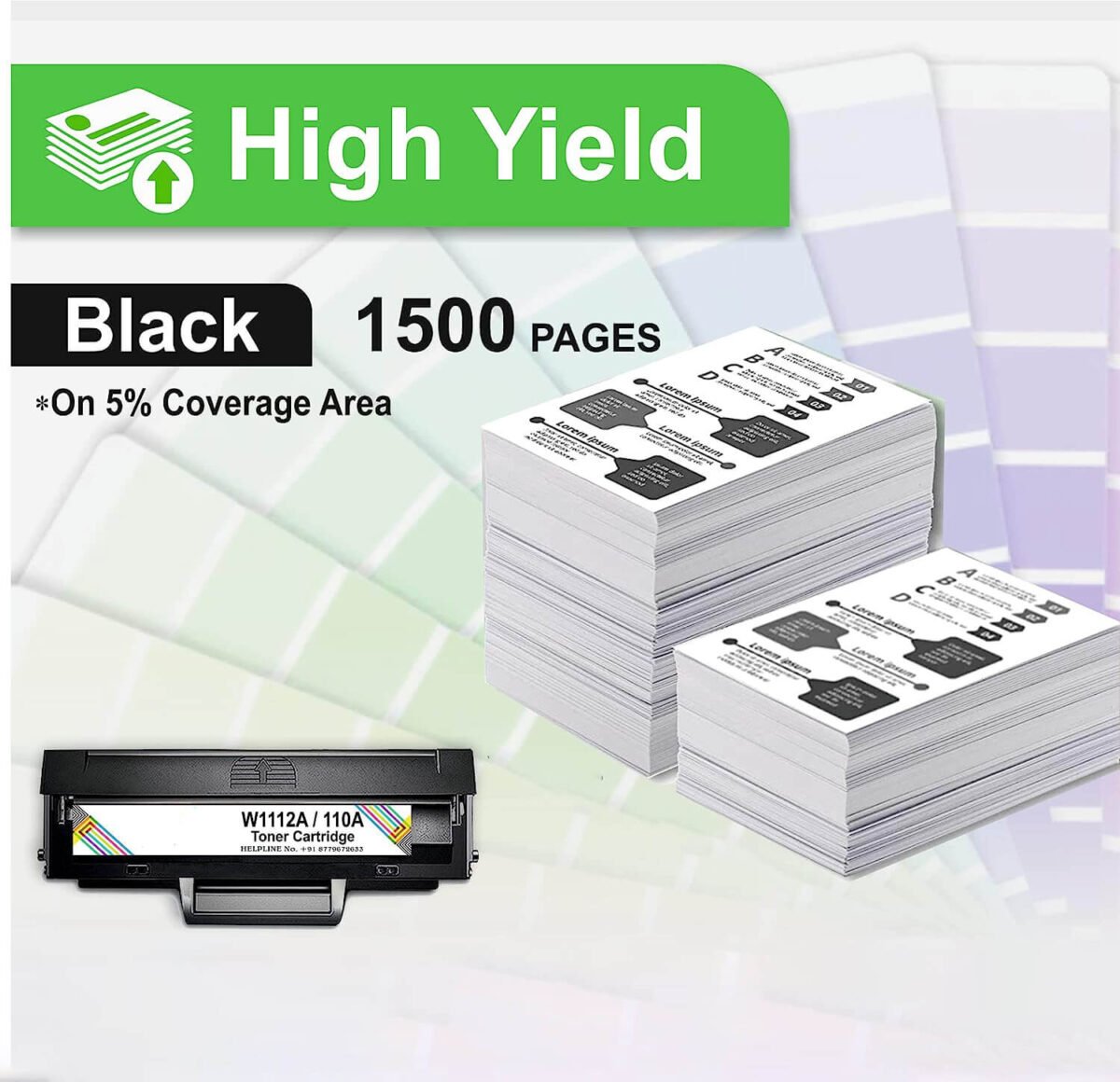 W1112A / 110A Compatible Black Toner Cartridge for HP Laserjet Printers - Image 3