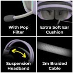 ZEBRONICS Havoc Gaming Headphone - Dolby Atmos, 50mm Drivers (Purple) - Image 6