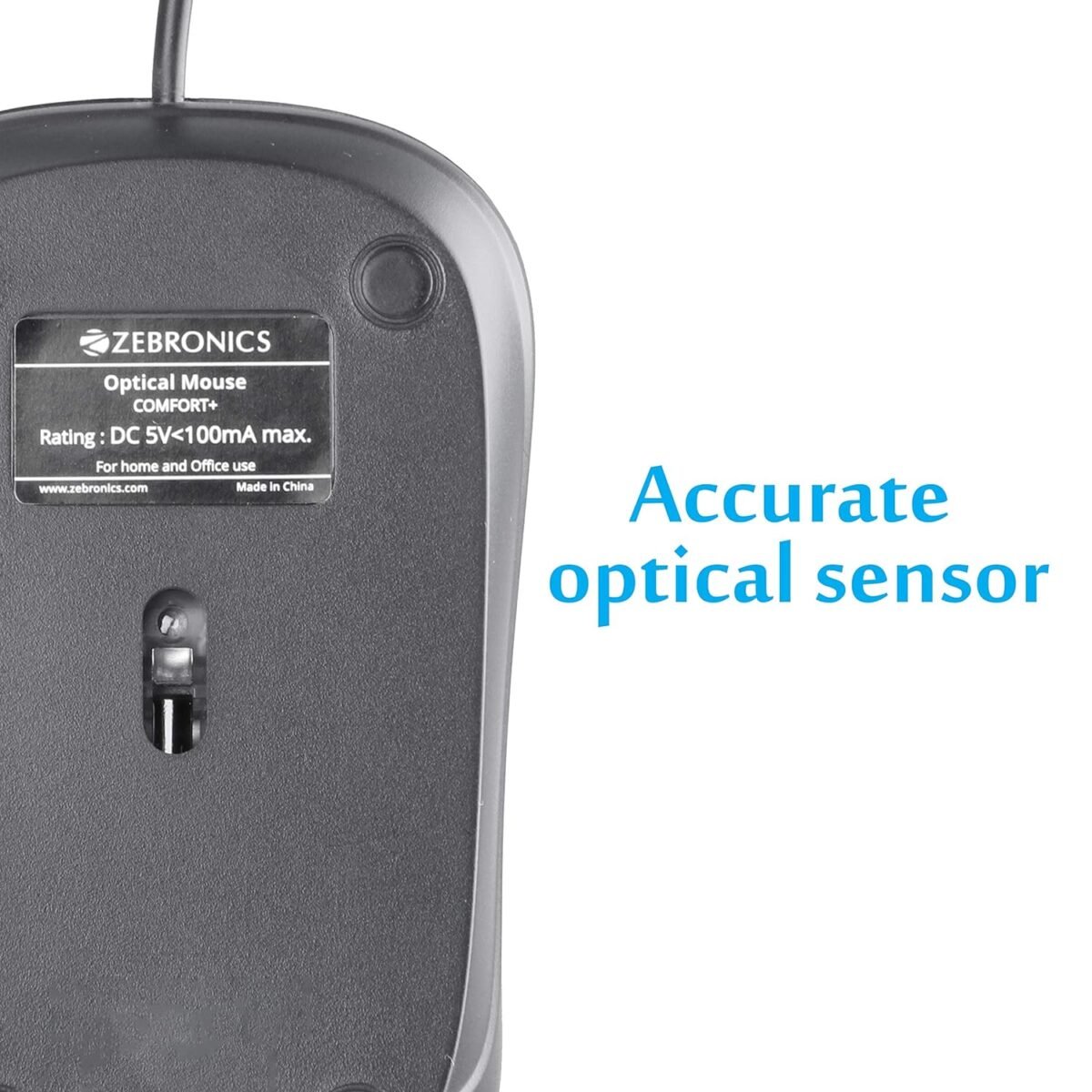 Zebronics Zeb-Comfort+ Wired USB Mouse - Image 3