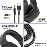 TAG Gamerz Victor RGB Gaming Headphone with 50mm Driver and Adjustable Mic - Image 5