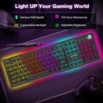 Ant Esports MK1850 Mechanical Gaming Keyboard - Red Switch, RGB Backlit, Hot-Swap - Image 6