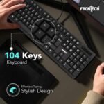 FRONTECH KB-0047 Wired Keyboard 104 Keys USB Slim Design - Image 3