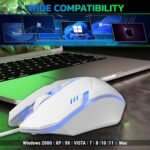 Ant GM46 Wired Optical Gaming Mouse White – 2400 DPI RGB USB Gaming Mouse for PC & Laptop - Image 6