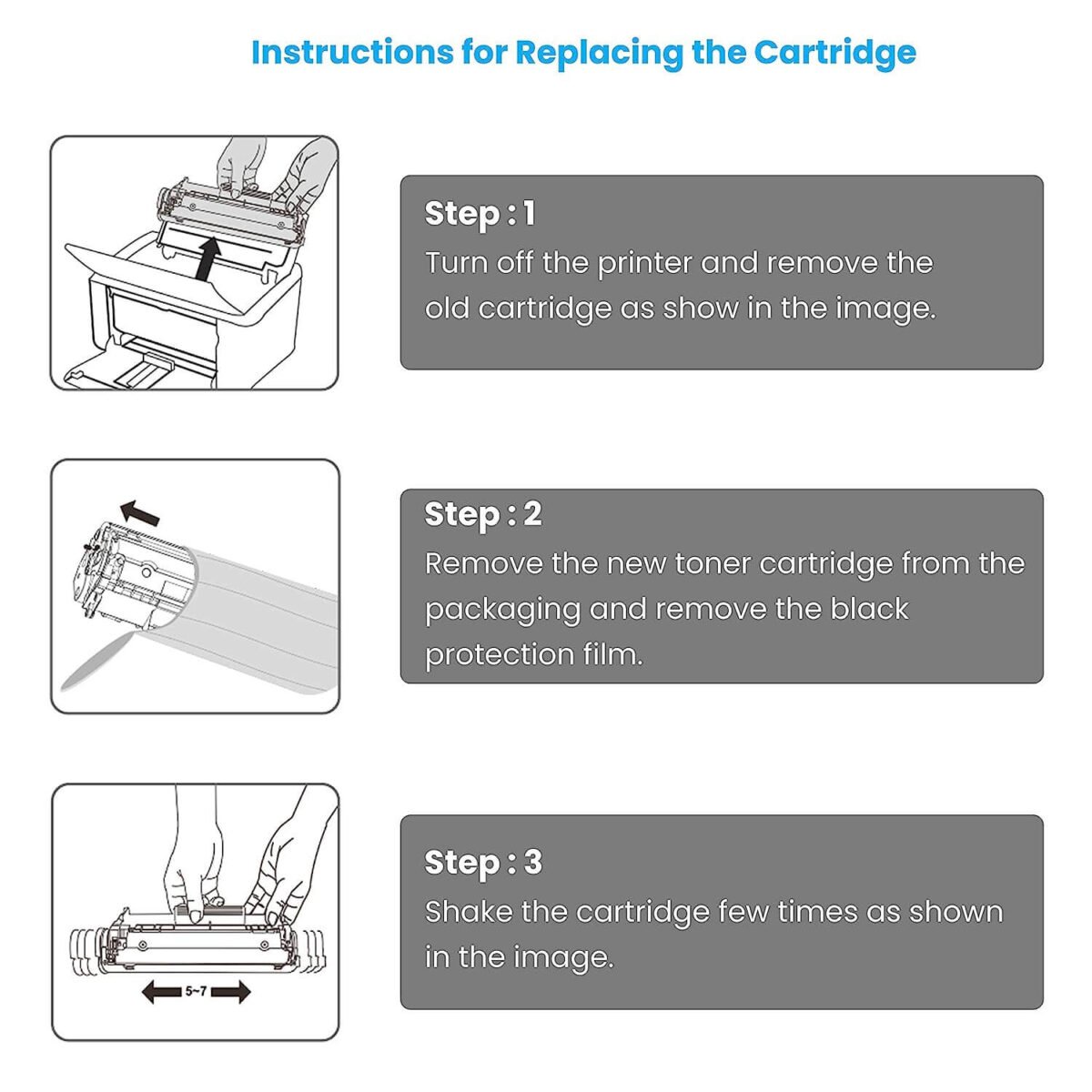 88A Laser Toner Printer Cartridge for HP Laser Jet P1007/P1008/P1106/P1108, Pro M1136/M1213nf/M1216, Pro M202dw / MFP M128/ M226, Black - Image 6