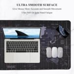 World Map XXXL Large Extended Gaming Mouse Pad | Non-Slip Rubber Base, Stitched Edges | 90x40x0.3 CM - Image 4