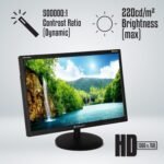 Zebronics Zebster Zeb-V19Hd 18.5 Inch LED Monitor, HD 1366x768, HDMI/VGA, Slim, Wall Mountable - Image 5