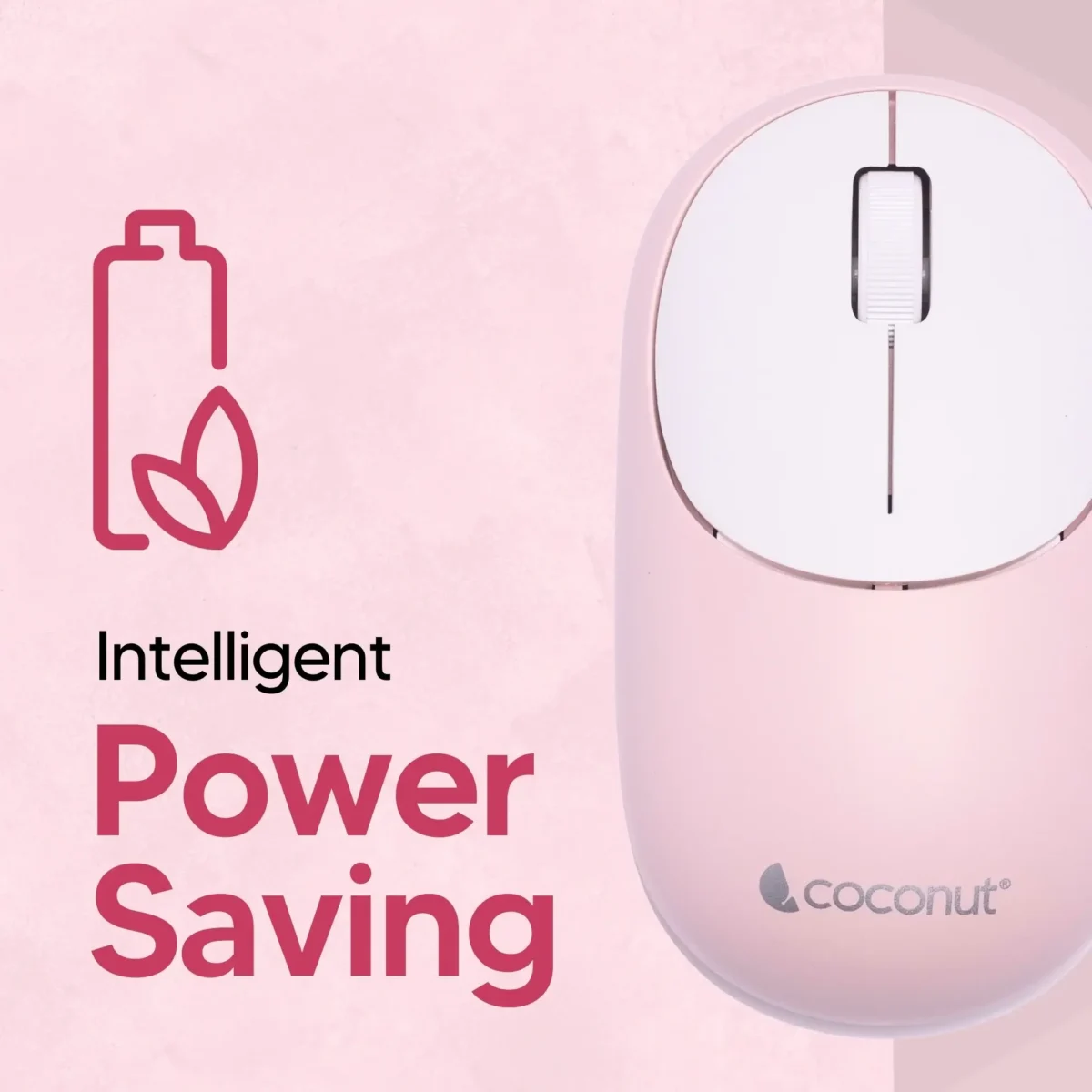 Coconut KUDOS WM31 Bluetooth Wireless Mouse, 1200 DPI, Power-Saving, 2 Million Clicks, 5 LED Colors, 3-Year Warranty - Image 4