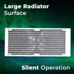 Zebronics AIO240AW 240mm AIO Liquid Cooler - ARGB Sync, LGA1700/AM5 Support, White - Image 6