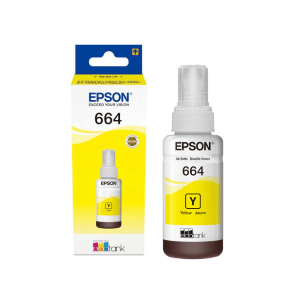 Epson 664 Yellow Ink Bottle (Original) - 70ml