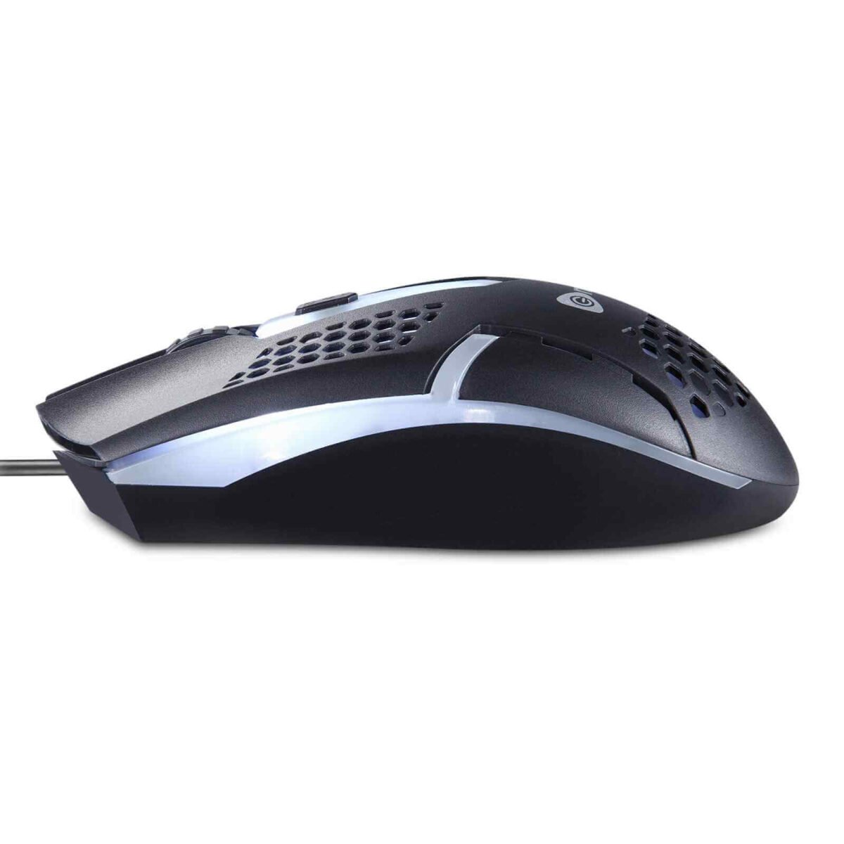 Enter FastClick Wired USB Mouse, 1000 DPI Optical Sensor, 4-Button Design (Black) with DPI Switch and LED Light Effects - Image 3