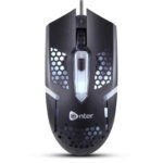 Enter FastClick Wired USB Mouse, 1000 DPI Optical Sensor, 4-Button Design (Black) with DPI Switch and LED Light Effects